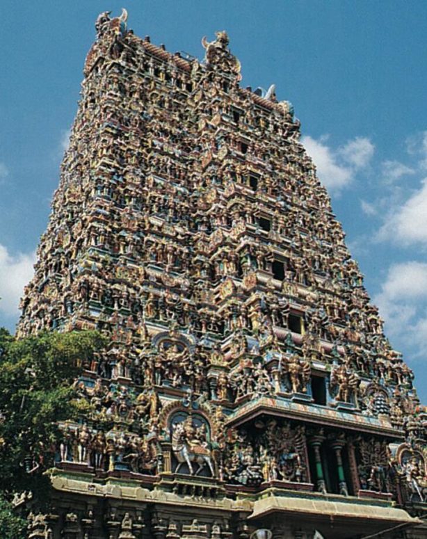 Dravidian temple architecture in southern India